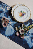 Tie-dye Denim Linen Centerpiece Runner