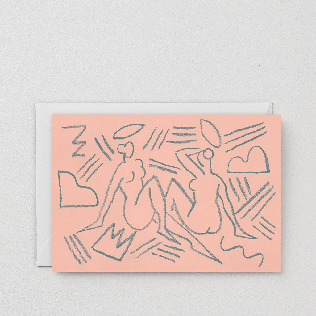 Wrap - 'Twins' Art Card - shoparo