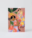 Wrap - 'Floral Girls' Art Card - shoparo