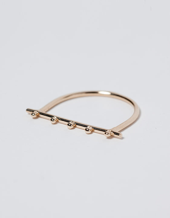 Stick and Granules Ring - shoparo