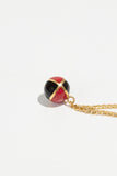 Checkered Sphere Bracelet - Red + Black