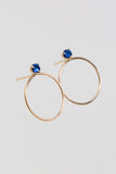 Circle Stone Earrings - Medium - shoparo
