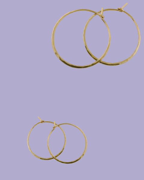 Intro to Hammering - Earrings Class (Hoop or Disc Earrings) Sunday, Oct 13th - shoparo
