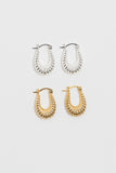 Ripple Puffy Hoops