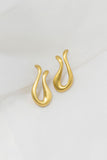 Sappho Earrings in Brass