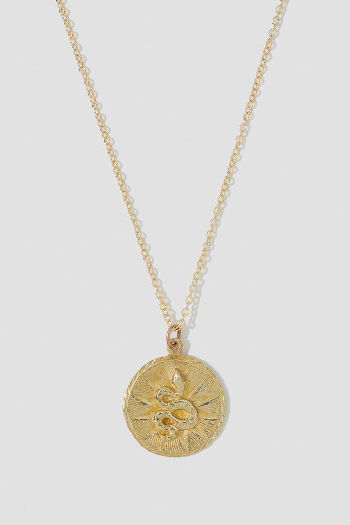 Serpiente Round Necklace - shoparo
