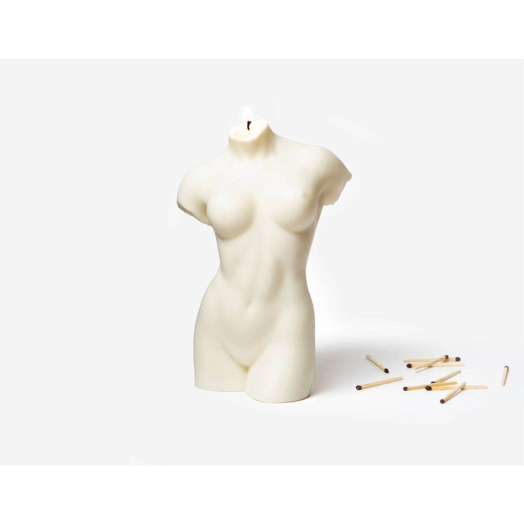 Hannah Candle - White - shoparo