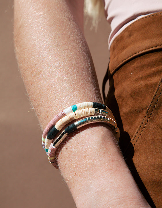 Julie Thevnot Silver Isiand Bracelet - shoparo