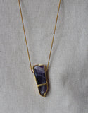 L'E Abra Talisman Wand Pendant - Amethyst - shoparo