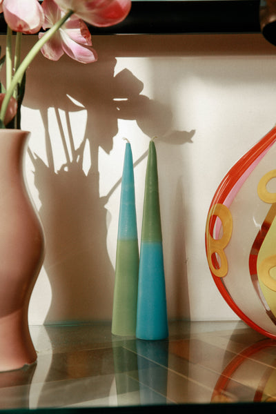 Kiwi Candle - Blue & Green - shoparo