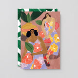 Wrap - 'Floral Girls' Art Card - shoparo