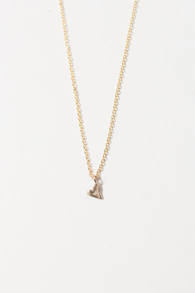 Heart Pendant Necklace with Diamond - shoparo