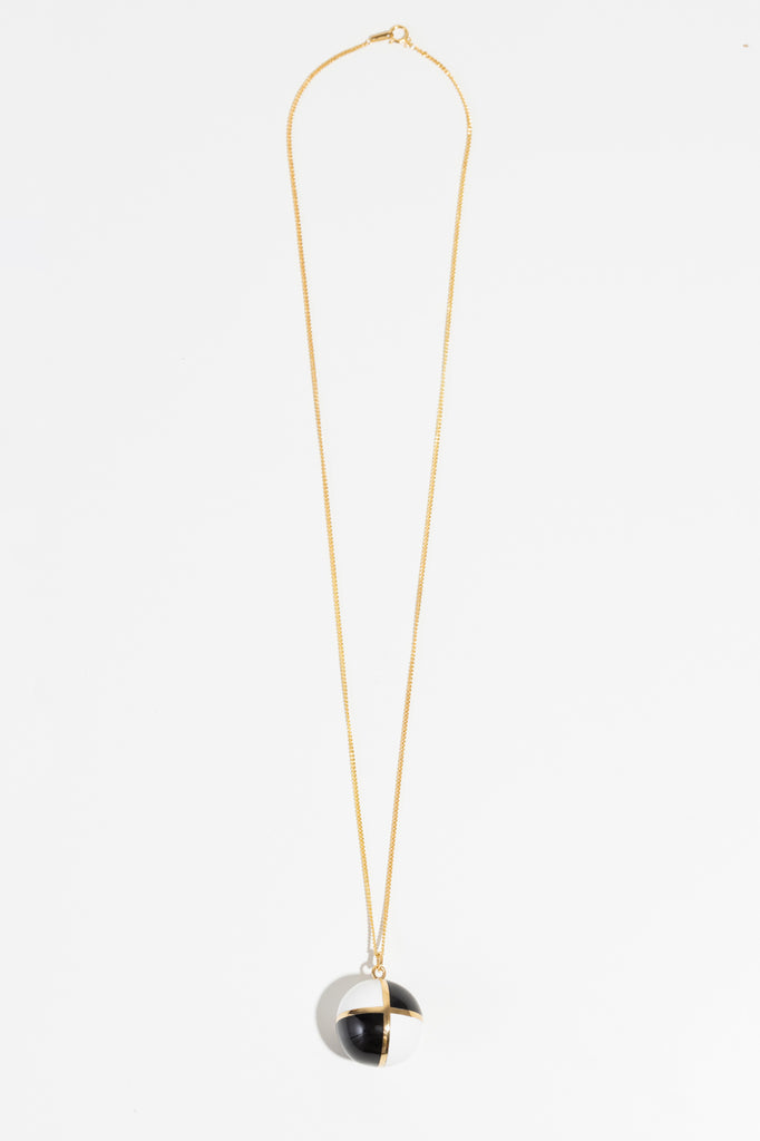 Titanium Lucky Disco Ball Rose Gold/Gold Pave CZ Bead Pendant Necklace |  eBay