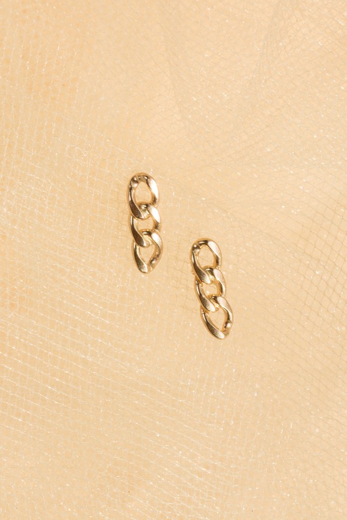 Chain Stud Earrings - shoparo