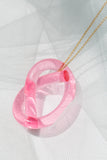 Knot Necklace in Pink - shoparo