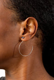 Threader Hoop Earrings - Medium - shoparo