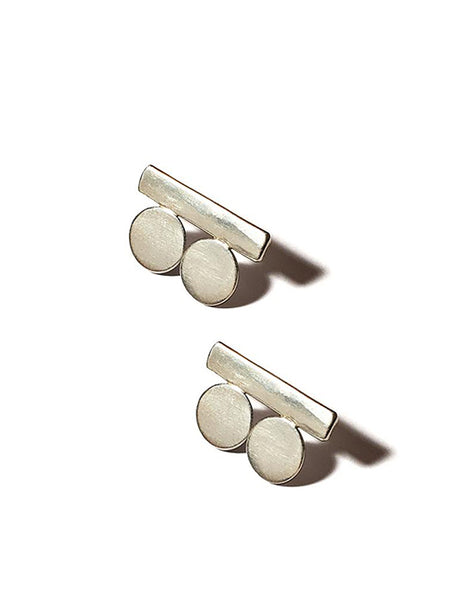 Lila Rice Suneja Studs - Sterling Silver - shoparo