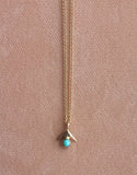 Shark Fin Necklace - Turquoise + Opal - shoparo
